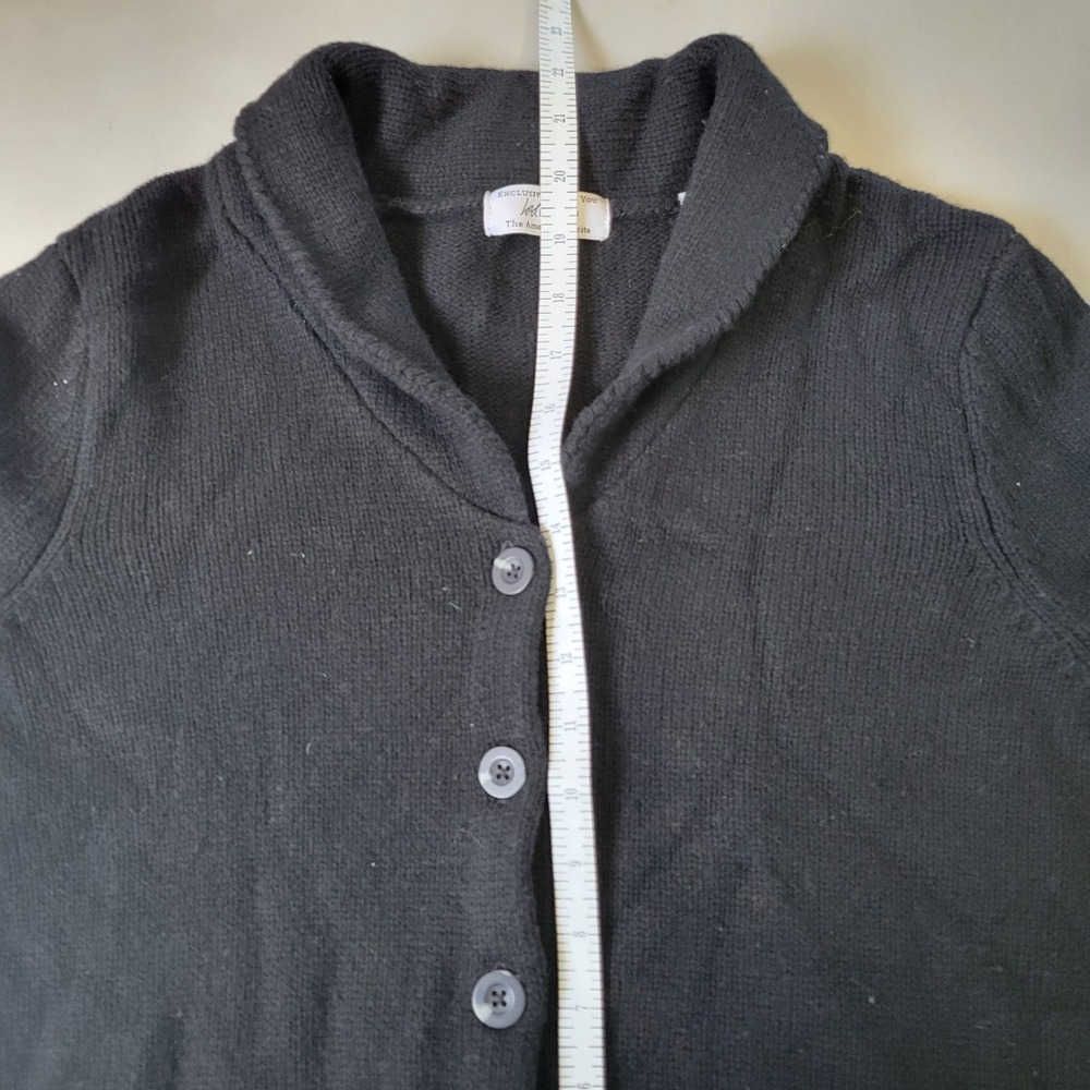 Lord & Taylor American Petite Medium Wool Cardigan Shawl Collar Button Front - Picture 8 of 8